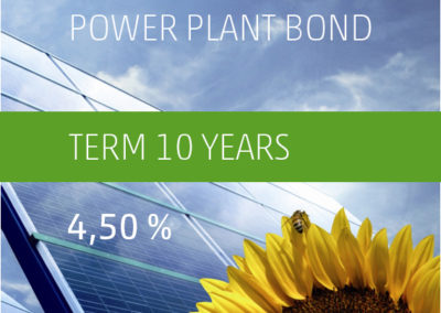 The PV-Invest Power Plant Bond b) 4,50% p.a. 2019-2029