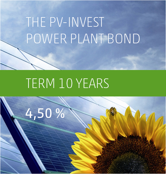 The PV-Invest Power Plant Bond b) 4,50% p.a. 2019-2029