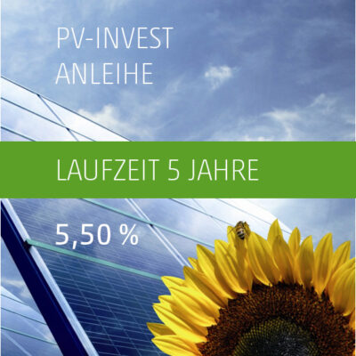 5,50 % PV-Invest Anleihe 2026-2031